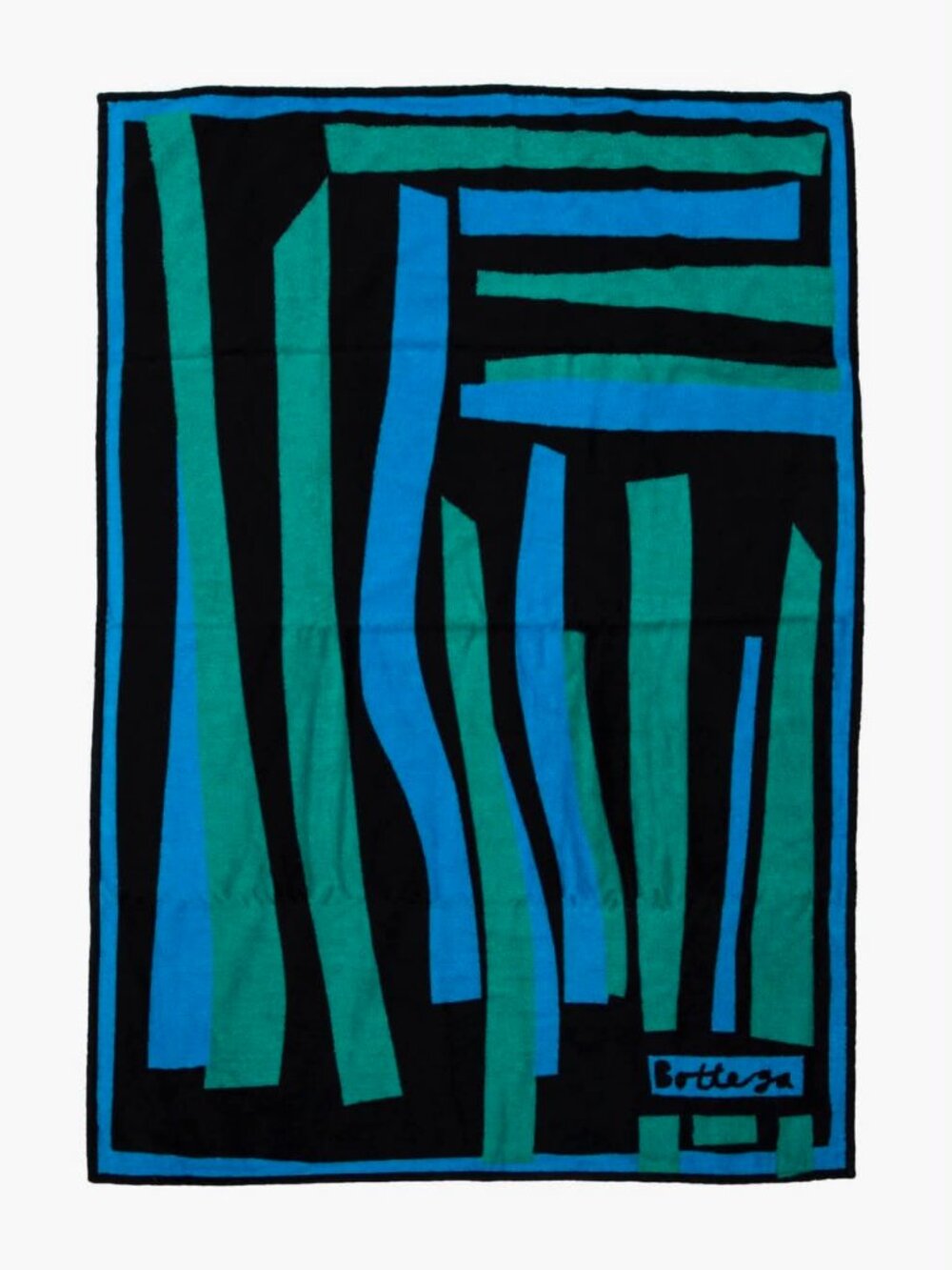 Bottega Veneta Collage Beach Towel in Blue/Green